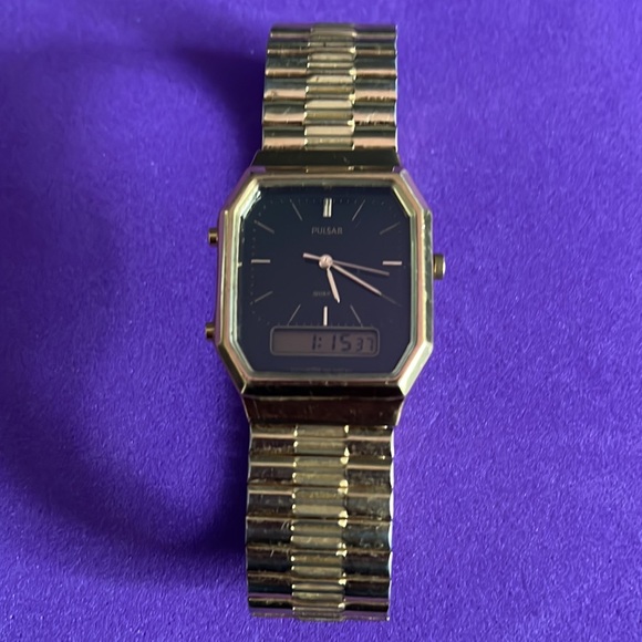 Vintage Men's Pulsar Gold Tone Watch - Picture 13 of 15